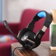 Professional Gaming Headset Stereo with Noise Cancelling Microphone Wired Headphone 50mm Drivers 3.5mm Cable with Volume Control Button for Computer Tablet Laptop