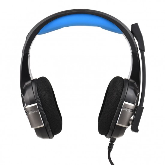 Professional Gaming Headset Stereo with Noise Cancelling Microphone Wired Headphone 50mm Drivers 3.5mm Cable with Volume Control Button for Computer Tablet Laptop