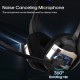 Professional Gaming Headset Stereo with Noise Cancelling Microphone Wired Headphone 50mm Drivers 3.5mm Cable with Volume Control Button for Computer Tablet Laptop