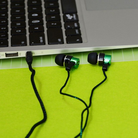 1.1M Reflective Fiber Cloth Line Noise Isolating Stereo In-ear Earphone Earbuds Headphones with 3.5 MM Jack Standard 1.1M Reflective Fiber Cloth Line Noise Isolating Stereo In-ear Earphone Earbuds Headphones with 3.5 MM Jack Standard