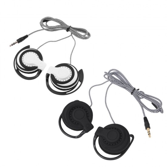 3.5mm Wired Gaming Headset On-Ear Sports Headphones Ear-hook Music Earphones for Smartphones Tablet Laptop Desktop PC