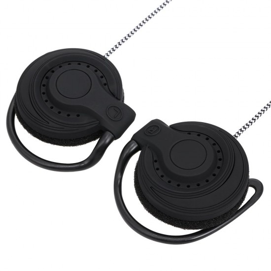 3.5mm Wired Gaming Headset On-Ear Sports Headphones Ear-hook Music Earphones for Smartphones Tablet Laptop Desktop PC