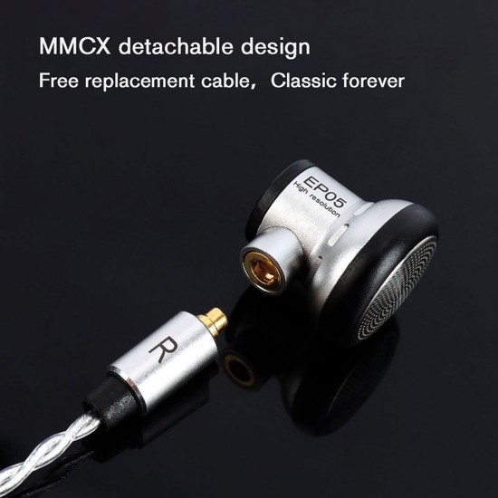 EP05 Earphone 16mm Driver High Resolution 5N High Purity OFC Headset Flat Head Earbuds MMCX Replaceable Cable EP05 Earphone 16mm Driver High Resolution 5N High Purity OFC Headset Flat Head Earbuds MMCX Replaceable Cable