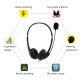 OY136 3.5mm Computer Headset with Microphone Noise Cancelling Head-mounted Headphone Wired Call Center Headsets for Business Call Center