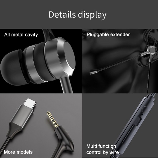 AK-P10 3.5mm In-Ear Gamer Headphones Dual Microphone Bass Metal Wired Gaming Earphones with Mic In-Ear Headset AK-P10 3.5mm In-Ear Gamer Headphones Dual Microphone Bass Metal Wired Gaming Earphones with Mic In-Ear Headset