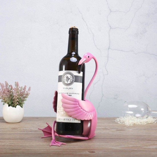 TOOARTS Flamingo wine holder Wine shelf Metal sculpture Practical sculpture Home decoration Interior decoration Crafts TOOARTS Flamingo wine holder Wine shelf Metal sculpture Practical sculpture Home decoration Interior decoration Crafts