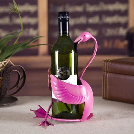 TOOARTS Flamingo wine holder Wine shelf Metal sculpture Practical sculpture Home decoration Interior decoration Crafts TOOARTS Flamingo wine holder Wine shelf Metal sculpture Practical sculpture Home decoration Interior decoration Crafts