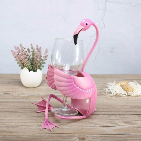 TOOARTS Flamingo wine holder Wine shelf Metal sculpture Practical sculpture Home decoration Interior decoration Crafts TOOARTS Flamingo wine holder Wine shelf Metal sculpture Practical sculpture Home decoration Interior decoration Crafts