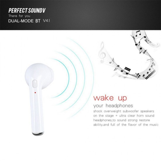 i7 Wireless BT Earphones Mini Earbud Portable Stereo Handfree Earphone Left and Right Ear with Charging Box i7 Wireless BT Earphones Mini Earbud Portable Stereo Handfree Earphone Left and Right Ear with Charging Box