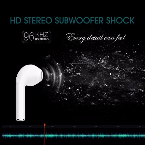i7 Wireless BT Earphones Mini Earbud Portable Stereo Handfree Earphone Left and Right Ear with Charging Box i7 Wireless BT Earphones Mini Earbud Portable Stereo Handfree Earphone Left and Right Ear with Charging Box