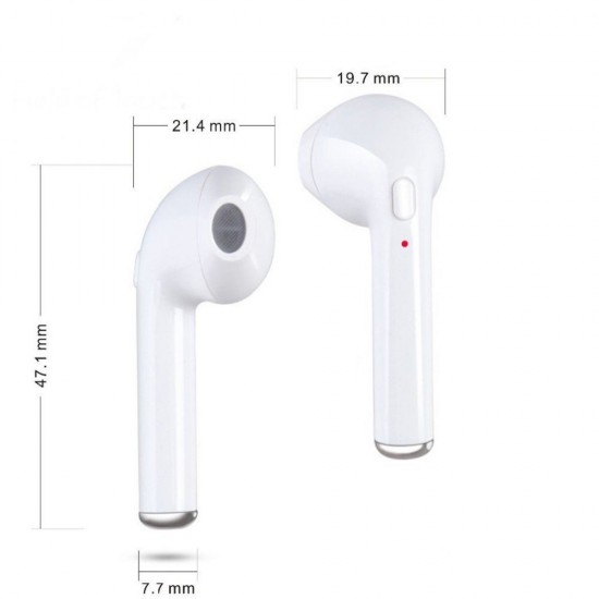 i7 Wireless BT Earphones Mini Earbud Portable Stereo Handfree Earphone Left and Right Ear with Charging Box i7 Wireless BT Earphones Mini Earbud Portable Stereo Handfree Earphone Left and Right Ear with Charging Box