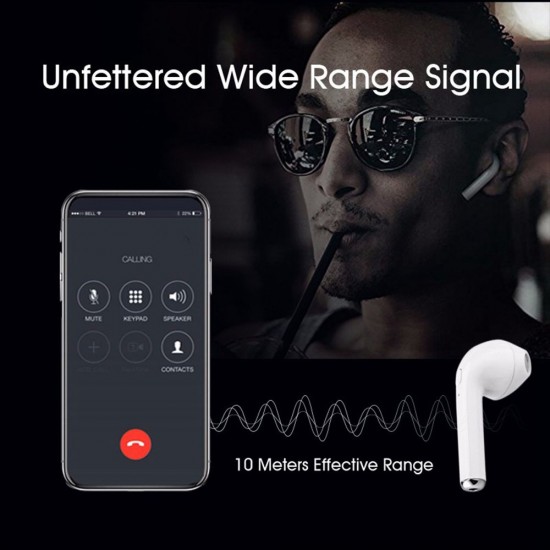 i7 Wireless BT Earphones Mini Earbud Portable Stereo Handfree Earphone Left and Right Ear with Charging Box i7 Wireless BT Earphones Mini Earbud Portable Stereo Handfree Earphone Left and Right Ear with Charging Box