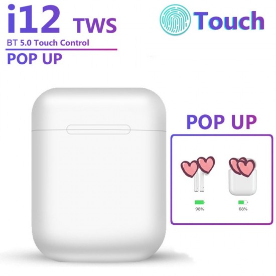 i12 T-WS Cordless Earphones Mini BT 5.0 Stereo Sport Earphones Handsfree with Charge BOX for Phone i12 T-WS Cordless Earphones Mini BT 5.0 Stereo Sport Earphones Handsfree with Charge BOX for Phone