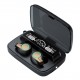 M18 BT5.1 Wireless Headphones Auto Pairing IPX7 Waterproof 2000mAh Charge Box Three Screen Power Display Powe Bank (Black) M18 BT5.1 Wireless Headphones Auto Pairing IPX7 Waterproof 2000mAh Charge Box Three Screen Power Display Powe Bank (Black)