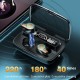 M18 BT5.1 Wireless Headphones Auto Pairing IPX7 Waterproof 2000mAh Charge Box Three Screen Power Display Powe Bank (Black) M18 BT5.1 Wireless Headphones Auto Pairing IPX7 Waterproof 2000mAh Charge Box Three Screen Power Display Powe Bank (Black)