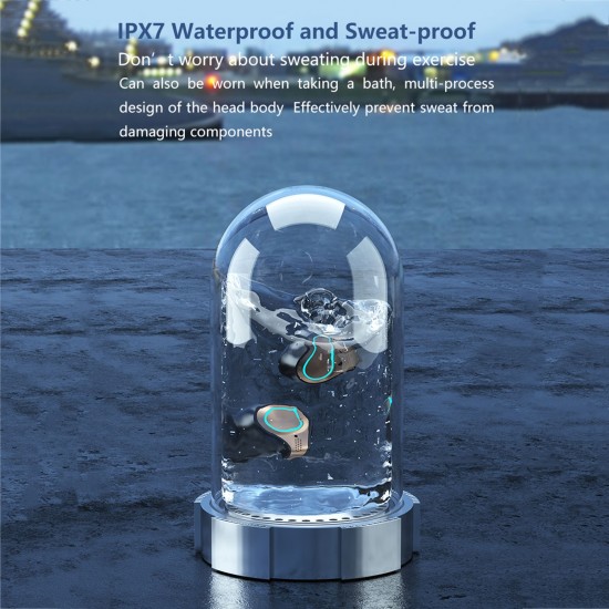 M18 BT5.1 Wireless Headphones Auto Pairing IPX7 Waterproof 2000mAh Charge Box Three Screen Power Display Powe Bank (Black) M18 BT5.1 Wireless Headphones Auto Pairing IPX7 Waterproof 2000mAh Charge Box Three Screen Power Display Powe Bank (Black)