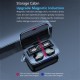 M18 BT5.1 Wireless Headphones Auto Pairing IPX7 Waterproof 2000mAh Charge Box Three Screen Power Display Powe Bank (Black) M18 BT5.1 Wireless Headphones Auto Pairing IPX7 Waterproof 2000mAh Charge Box Three Screen Power Display Powe Bank (Black)