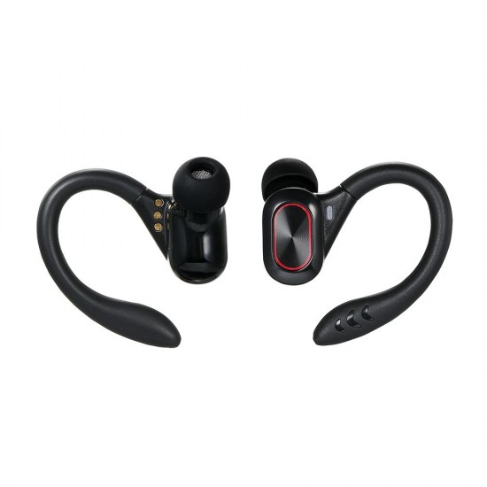 True Wireless Stereo BT 5.0 Earphones Chargeable Stereo Sound Earbuds Waterproof Touch-control Headset Compatible with Android/iOS/PC Tablet Black True Wireless Stereo BT 5.0 Earphones Chargeable Stereo Sound Earbuds Waterproof Touch-control Headset Compatible with Android/iOS/PC Tablet Black