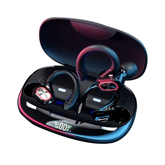 True Wireless Stereo BT 5.0 Earphones Chargeable Stereo Sound Earbuds Waterproof Touch-control Headset Compatible with Android/iOS/PC Tablet Black True Wireless Stereo BT 5.0 Earphones Chargeable Stereo Sound Earbuds Waterproof Touch-control Headset Compatible with Android/iOS/PC Tablet Black