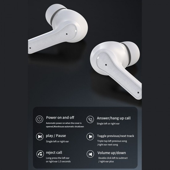 TWS ENC Noise Cancelling Headphones P9 BT Wireless Earphones Double Mark ENC Noise-cancelling calls Long Battery Life Black TWS ENC Noise Cancelling Headphones P9 BT Wireless Earphones Double Mark ENC Noise-cancelling calls Long Battery Life Black