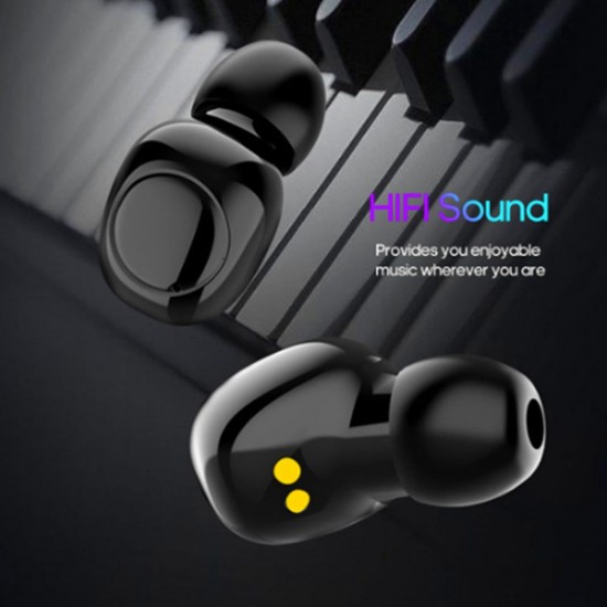 XG-23 Sports Headphones IPX6 Waterproof Sweatproof Headset Stereo Sound Binaural Calling In-Ear Ergonomic Design Earbuds Intelligent Noise Reduction Canceling Cancellation Earphones with LED Digital Display Charging Case Box and Cable XG-23 Sports Headphones IPX6 Waterproof Sweatproof Headset Stereo Sound Binaural Calling In-Ear Ergonomic Design Earbuds Intelligent Noise Reduction Canceling Cancellation Earphones with LED Digital Display Charging Case Box and Cable