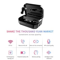 G12 BT5.0 Earphones Fingerprint Touch Control Wireless HiFi Sound Stereo Bass With Mic Handsfree Wireless Mini Earbuds Sports In-ear Headset for iphone Smartphone