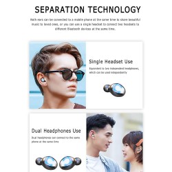 F9-8 Earphones BT 5.0 Wireless Mini Sports Earbuds 8D HiFi Sound Headset HD Call Noise Reduction Siri Voice Assistant Headphones With LED Digital Power Display