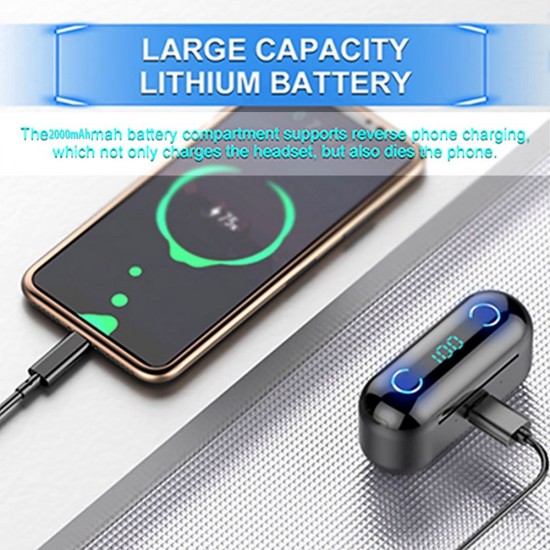 F9-8 Earphones BT 5.0 Wireless Mini Sports Earbuds 8D HiFi Sound Headset HD Call Noise Reduction Siri Voice Assistant Headphones With LED Digital Power Display F9-8 Earphones BT 5.0 Wireless Mini Sports Earbuds 8D HiFi Sound Headset HD Call Noise Reduction Siri Voice Assistant Headphones With LED Digital Power Display