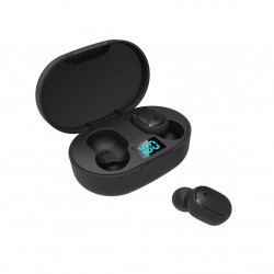 E6S True Wireless Earbuds In-Ear Headphones IPX4 Waterproof Sweatproof 45mAh BT5.0 Binaural Stereo Audio Noise Reduction Voice/Volume Control Sports Headset with 280mAh Charging Case Compatible with Siri