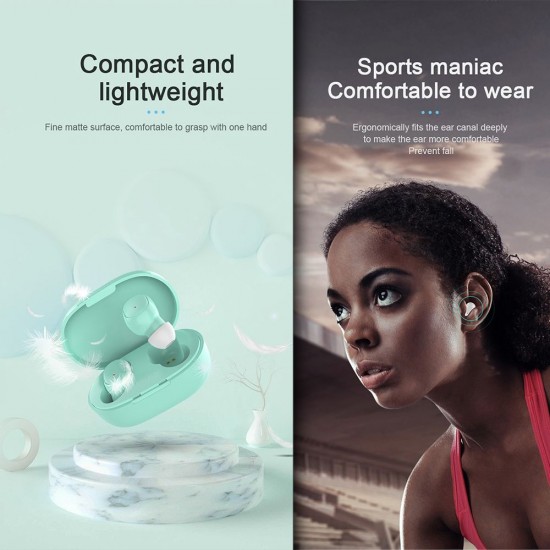 A6S Pro Wireless Headphones Earphones Auto Pairing Mini In-Ear Earbuds HiFi BT 5.0 Stereo Built-in Mic Noise Cancellation IPX4 Water-proof with Wireless Charging Case A6S Pro Wireless Headphones Earphones Auto Pairing Mini In-Ear Earbuds HiFi BT 5.0 Stereo Built-in Mic Noise Cancellation IPX4 Water-proof with Wireless Charging Case