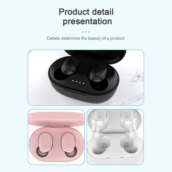 A6S Pro Wireless Headphones Earphones Auto Pairing Mini In-Ear Earbuds HiFi BT 5.0 Stereo Built-in Mic Noise Cancellation IPX4 Water-proof with Wireless Charging Case A6S Pro Wireless Headphones Earphones Auto Pairing Mini In-Ear Earbuds HiFi BT 5.0 Stereo Built-in Mic Noise Cancellation IPX4 Water-proof with Wireless Charging Case