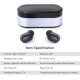 JS1 True Wireless Stereo Earbuds BT5.0 Earphone Wireless Headset Multifunctional Key Waterproof Portable Headphones with Large Capacity Black JS1 True Wireless Stereo Earbuds BT5.0 Earphone Wireless Headset Multifunctional Key Waterproof Portable Headphones with Large Capacity Black