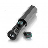 True Wireless Earbuds with Microphone and Touch-control Daily Waterproof Sport Earphones with Voice Assistant and Charging Case Compatible with Android and iOS