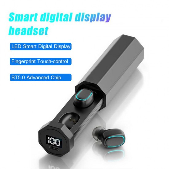 True Wireless Earbuds with Microphone and Touch-control Daily Waterproof Sport Earphones with Voice Assistant and Charging Case Compatible with Android and iOS True Wireless Earbuds with Microphone and Touch-control Daily Waterproof Sport Earphones with Voice Assistant and Charging Case Compatible with Android and iOS