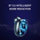 Mini In-Ear BT Headphones with Deep Bass Noise Reduction Waterproof Sport Earphones with LED-Digital Display Touch-Control Headsets HD Call Earbuds with MIC Compatible with iOS Android Black