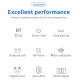 Mini In-Ear BT Headphones with Deep Bass Noise Reduction Waterproof Sport Earphones with LED-Digital Display Touch-Control Headsets HD Call Earbuds with MIC Compatible with iOS Android Black