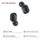 Mini In-Ear BT Headphones with Deep Bass Noise Reduction Waterproof Sport Earphones with LED-Digital Display Touch-Control Headsets HD Call Earbuds with MIC Compatible with iOS Android Black