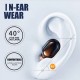 Mini In-Ear BT Headphones with Deep Bass Noise Reduction Waterproof Sport Earphones with LED-Digital Display Touch-Control Headsets HD Call Earbuds with MIC Compatible with iOS Android Black
