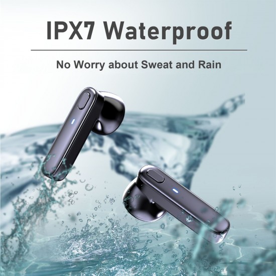 R20 True Wireless Earbuds Semi-in-Ear BT Earphones with Stereo Sound Waterproof Sport Earphones with LED-Digital Display Headsets HD Call Headset with MIC Compatible with iOS Android Black R20 True Wireless Earbuds Semi-in-Ear BT Earphones with Stereo Sound Waterproof Sport Earphones with LED-Digital Display Headsets HD Call Headset with MIC Compatible with iOS Android Black