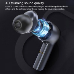 R22 In-Ear BT Earphones with Stereo Sound/Deep Bass Waterproof Sport Earbuds with LED-Digital Display Touch-Control Headphones Wireless Earbuds for Music/Call Compatible with iOS Android