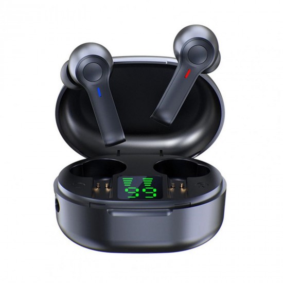 R22 In-Ear BT Earphones with Stereo Sound/Deep Bass Waterproof Sport Earbuds with LED-Digital Display Touch-Control Headphones Wireless Earbuds for Music/Call Compatible with iOS Android R22 In-Ear BT Earphones with Stereo Sound/Deep Bass Waterproof Sport Earbuds with LED-Digital Display Touch-Control Headphones Wireless Earbuds for Music/Call Compatible with iOS Android