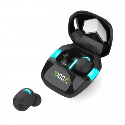 G7S BT Earphones in-Ear Wireless Gaming Headset Ergonomic Waterproof Sport Earbuds with LED-Digital Display Easy Pairing for Game Music Compatible with iOS Android