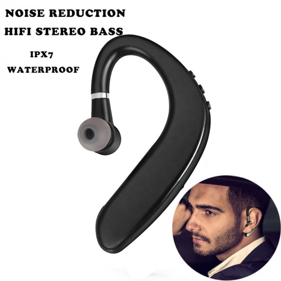 S109 BT Headset Single Ear Wireless Headphone Hands-free Cell Phone Earpiece Waterproof Ear Clip with Noise Cancelling Mic for Driving Sports Call Music S109 BT Headset Single Ear Wireless Headphone Hands-free Cell Phone Earpiece Waterproof Ear Clip with Noise Cancelling Mic for Driving Sports Call Music