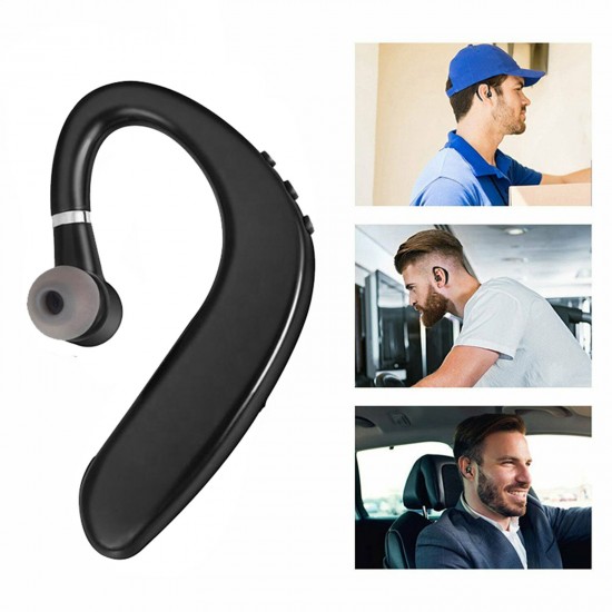 S109 BT Headset Single Ear Wireless Headphone Hands-free Cell Phone Earpiece Waterproof Ear Clip with Noise Cancelling Mic for Driving Sports Call Music S109 BT Headset Single Ear Wireless Headphone Hands-free Cell Phone Earpiece Waterproof Ear Clip with Noise Cancelling Mic for Driving Sports Call Music