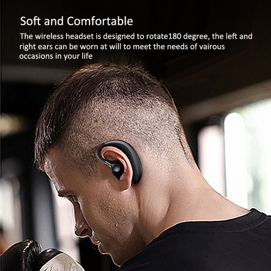 S109 BT Headset Single Ear Wireless Headphone Hands-free Cell Phone Earpiece Waterproof Ear Clip with Noise Cancelling Mic for Driving Sports Call Music S109 BT Headset Single Ear Wireless Headphone Hands-free Cell Phone Earpiece Waterproof Ear Clip with Noise Cancelling Mic for Driving Sports Call Music