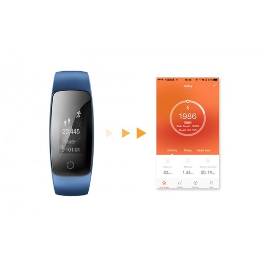 OLED Water-Proof BT4.0 Smart Wrist Band 0.96