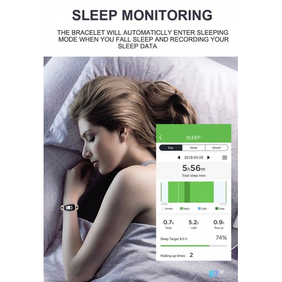 H8 Smart Bracelet Women Watch IP67 Waterproof Heart Rate Sleep Monitor Smart Band Blood Pressure Smart Watch Band for IOS Android Fitness bracelet H8 Smart Bracelet Women Watch IP67 Waterproof Heart Rate Sleep Monitor Smart Band Blood Pressure Smart Watch Band for IOS Android Fitness bracelet