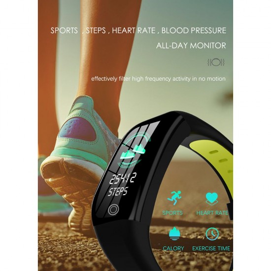 F21 Smart Bracelet 1.14-inch TFT Screen BT4.0 Smart Watch Heart Rate Blood Pressure Sleep Monitoring IP68 Waterproof Smart Timer Pedometer Calorie Fitness Alarm Camera Wristwatch Compatible with Android / iOS System F21 Smart Bracelet 1.14-inch TFT Screen BT4.0 Smart Watch Heart Rate Blood Pressure Sleep Monitoring IP68 Waterproof Smart Timer Pedometer Calorie Fitness Alarm Camera Wristwatch Compatible with Android / iOS System