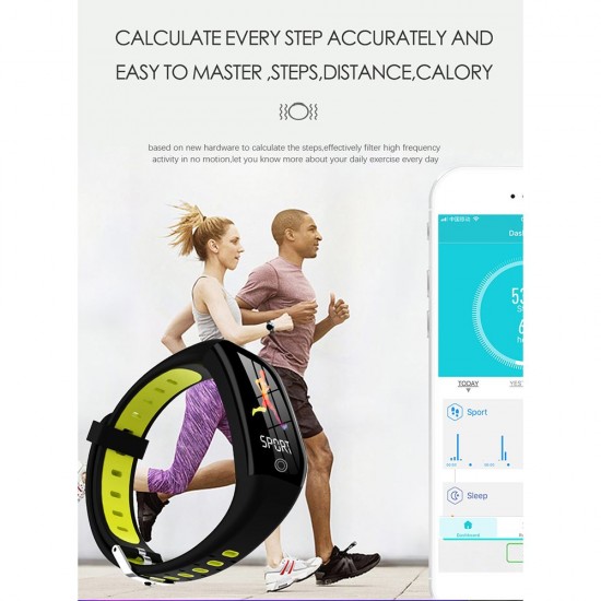F21 Smart Bracelet 1.14-inch TFT Screen BT4.0 Smart Watch Heart Rate Blood Pressure Sleep Monitoring IP68 Waterproof Smart Timer Pedometer Calorie Fitness Alarm Camera Wristwatch Compatible with Android / iOS System F21 Smart Bracelet 1.14-inch TFT Screen BT4.0 Smart Watch Heart Rate Blood Pressure Sleep Monitoring IP68 Waterproof Smart Timer Pedometer Calorie Fitness Alarm Camera Wristwatch Compatible with Android / iOS System