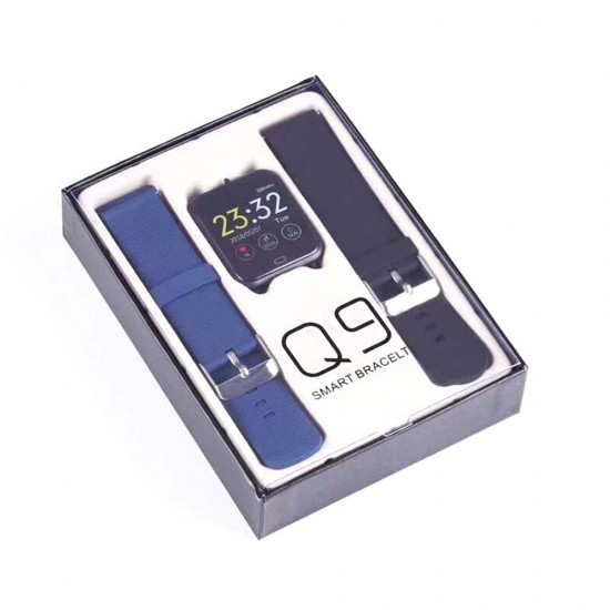 Q9 Sport Watch Smart Bracelet SMA Band Fitness Tracker IPS Screen Display Pedometer Calories Heart Rate Sleep Monitor Call Reminder Wrist Band with 2 Replacement Straps Replacement for Smartphones iOS Android Devices Q9 Sport Watch Smart Bracelet SMA Band Fitness Tracker IPS Screen Display Pedometer Calories Heart Rate Sleep Monitor Call Reminder Wrist Band with 2 Replacement Straps Replacement for Smartphones iOS Android Devices